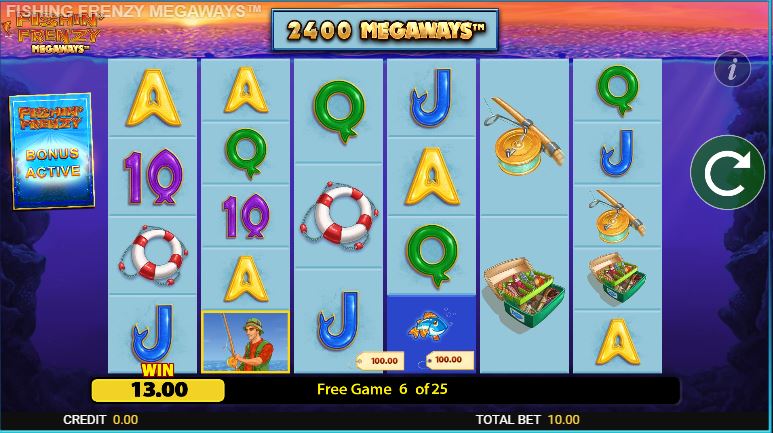 Fishin Frenzy Megaways Bonus Game