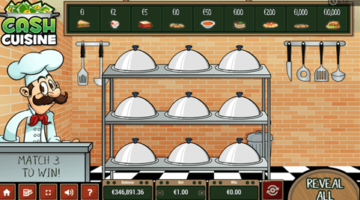 Cash Cuisine scratch game