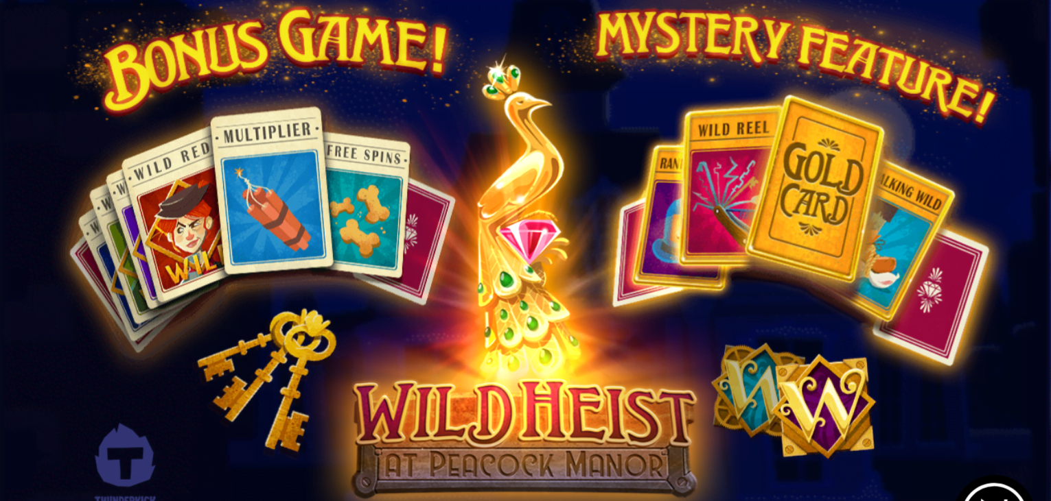 Wild Heist at Peacock Manor slot Thunderkick