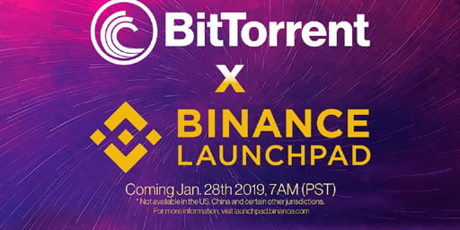 Binance-Launchpad-Bittorrent-token-sale